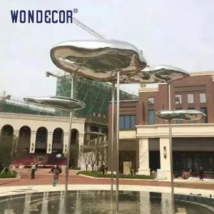 WONDERS Forged Metal Sculpture Stainless Steel Abstract Tree Sculpture