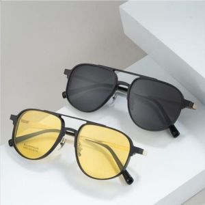 Elliptical Pure Titanium Aluminum Glasses Clip On Glasses Business