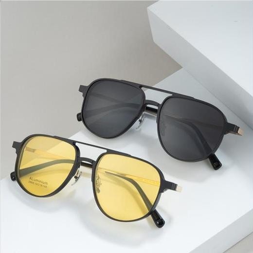 Buy Elliptical Pure Titanium Aluminum Glasses Clip On Glasses Business at wholesale prices