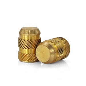 H62 Brass M4 Threaded Insert Custom Finish for Plastic with ISO9001 2015