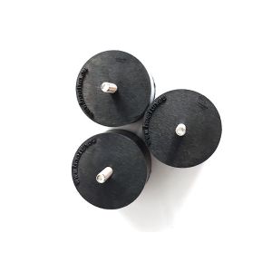Black Color Rubber Shock Absorber / Anti Vibration Mounts OEM ODM Service