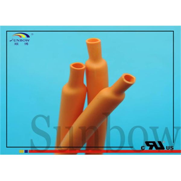 RoHS Eco-friendly 22mm Orange Color Polyolefin Heat Shrink Tube For New Energy Vehicles