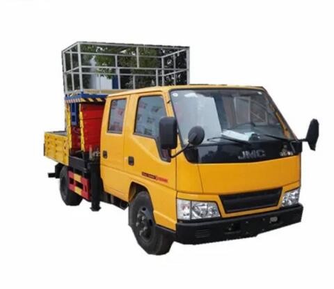 6m Lifting Height Truck Mounted Scissor Lift 450Kg Loading Capacity