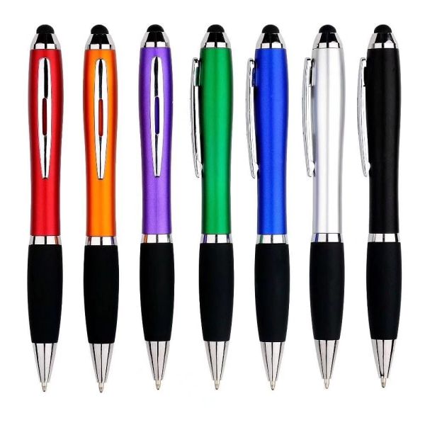Buy Screen touch stylus plastic ball pens with custom logo at wholesale prices