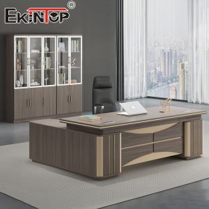 Commercial Manger CEO L Shape Office Desk Durable Long Lasting ergonomic