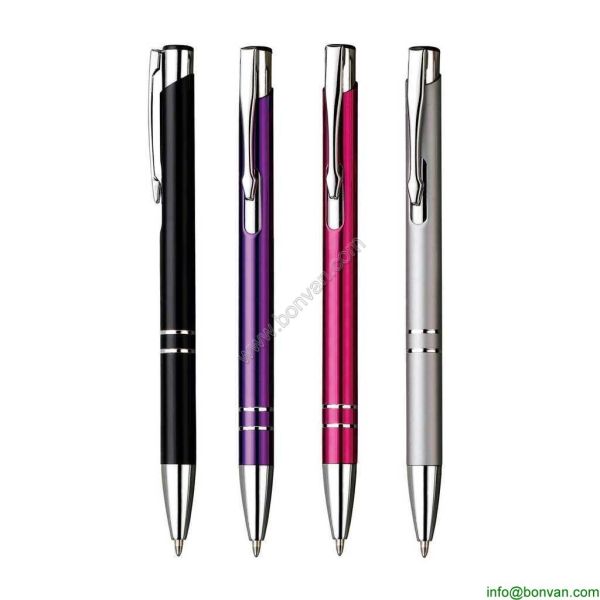 Buy High quality  purple color metal ball pen for promotion gift,aluminum pen at wholesale prices