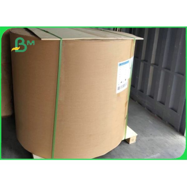 40g 50g Unbleached Food Grade Brown Kraft Paper For Food Packaging 1600mm