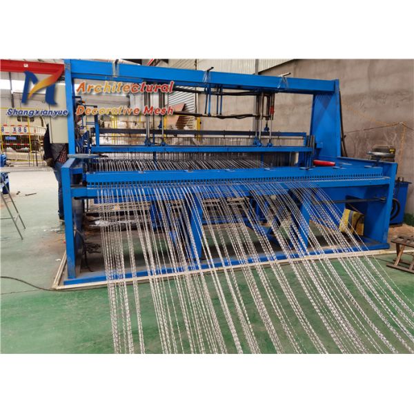 Drapery Barrette 4.5mm Woven Wire Mesh Fabric Railing Infill