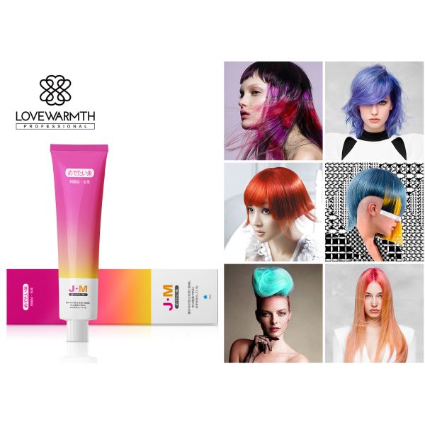 Unisex Strong Hold MSDS Permanent Hair Color Cream