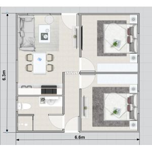 Mutifunction Modernization Prefabricated Houses Light Steel Structure Social