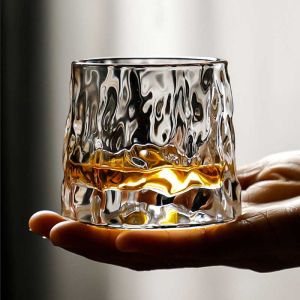 Borosilicate Clear Cylinder Crystal Whisky Glass Cup 170ml