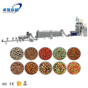 Sinking Pet Food Fish Feed Pellet Making Twin Screw Extruder Machine for Pellet