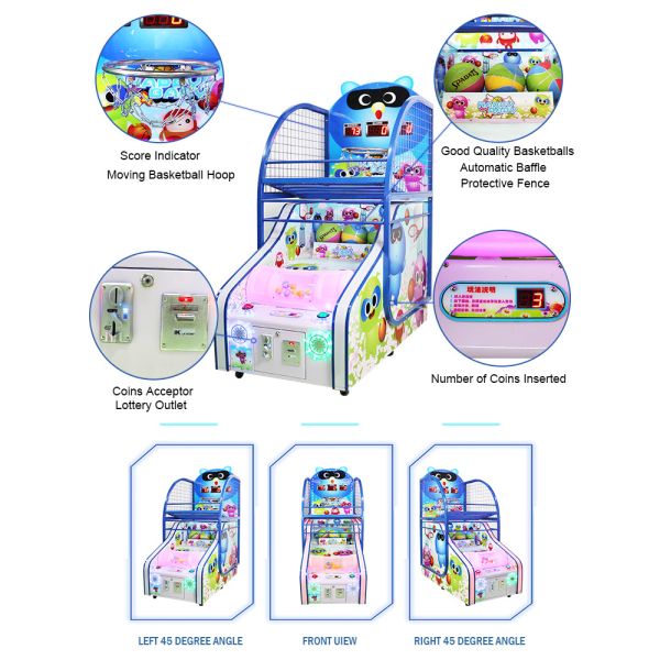 Kids Electronic Basketball Sports Game Machine Shot Trainer One Player Support