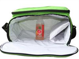 Green Chess Printing Insulated Cooler Lunch Bag Lunch Handbag