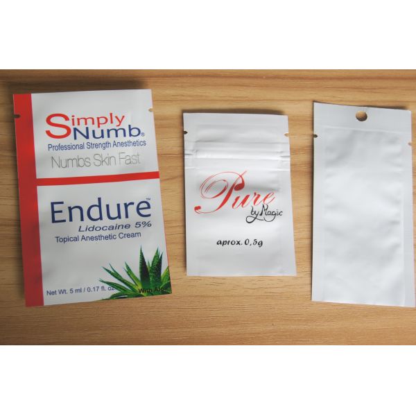 Shining White Small k Fertilizer Packaging Plastic Self Seal Bags Suit For Growing Plants