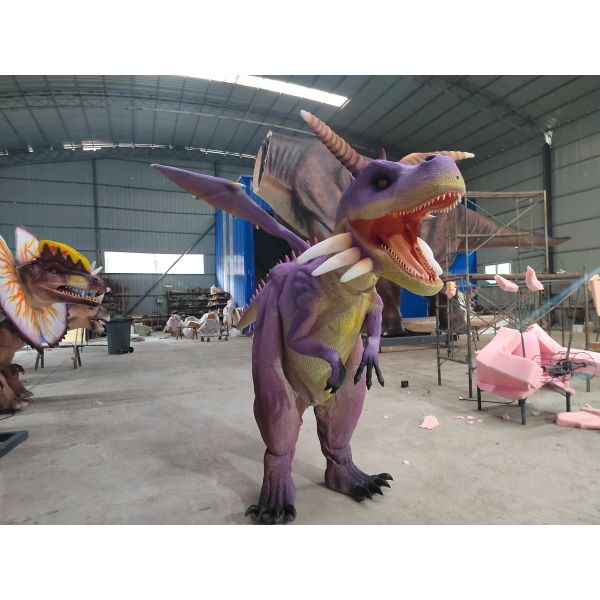 Buy Wearable Simulation Animatronic Dragon Costume Dinosaur Model at wholesale prices