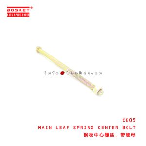 China CB05 Main Leaf Spring Center Bolt With Nut For ISUZU on sale