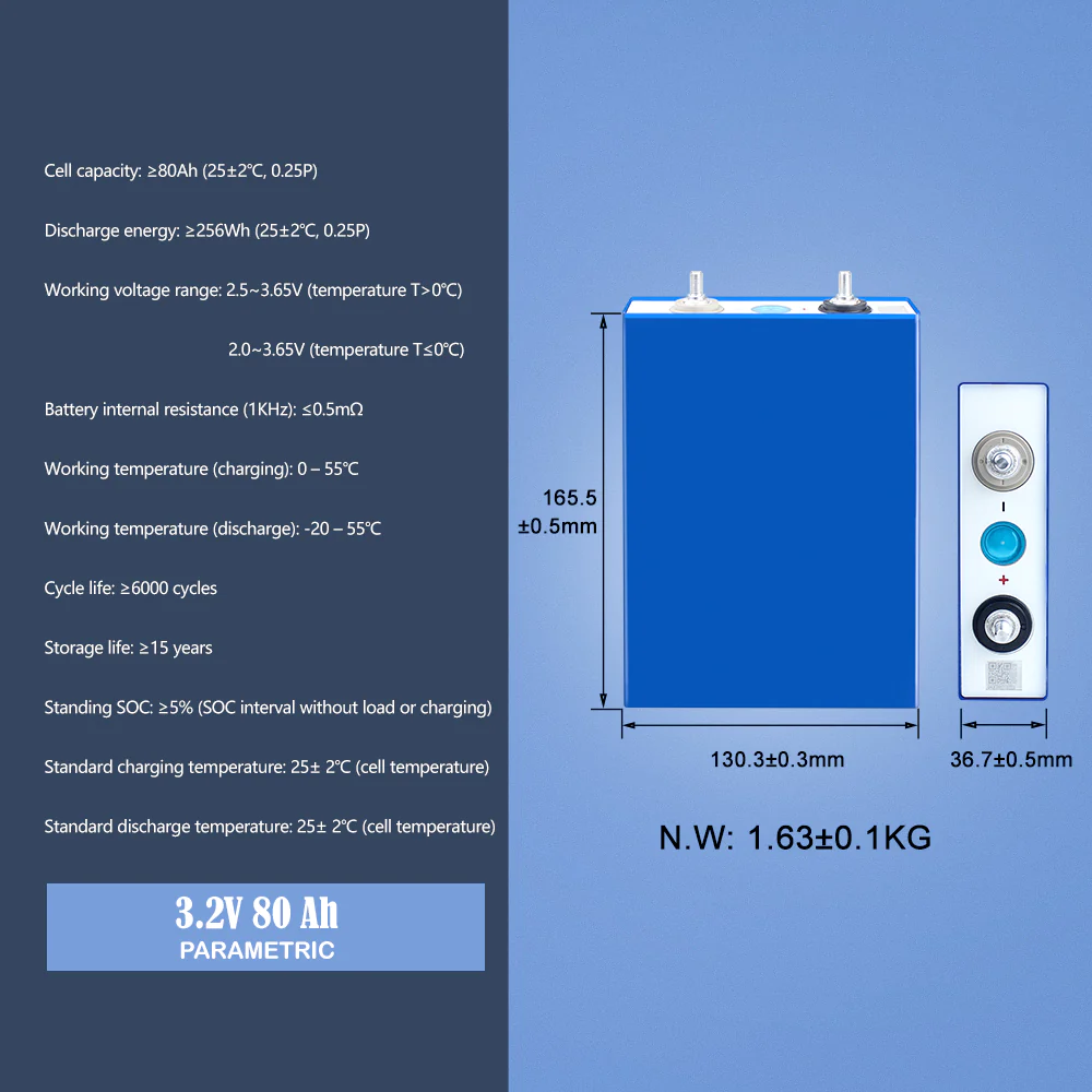 Deligreen Power Rechargeable 4000 Cycles Wholesale Prismatic Lithium Ion Battery