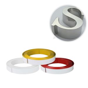 8.8cm Illuminated Aluminium Trimless Channel Letters Fluorocarbon Film
