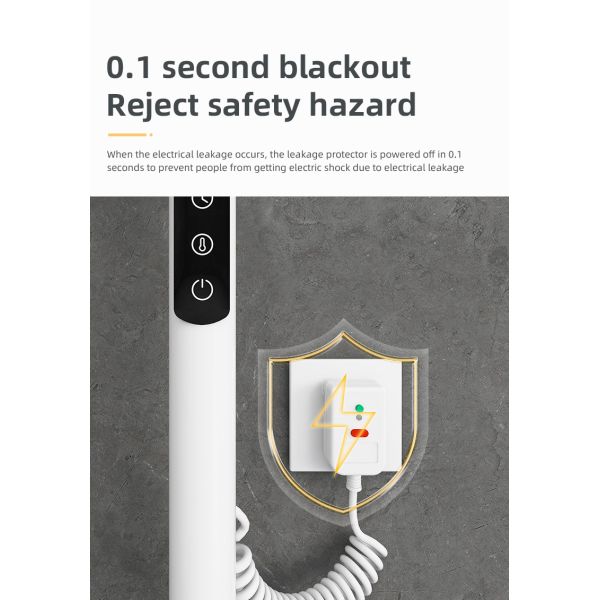 Electric Bathroom Towel Warmer Rack Fashionable Style for Wall Mounting