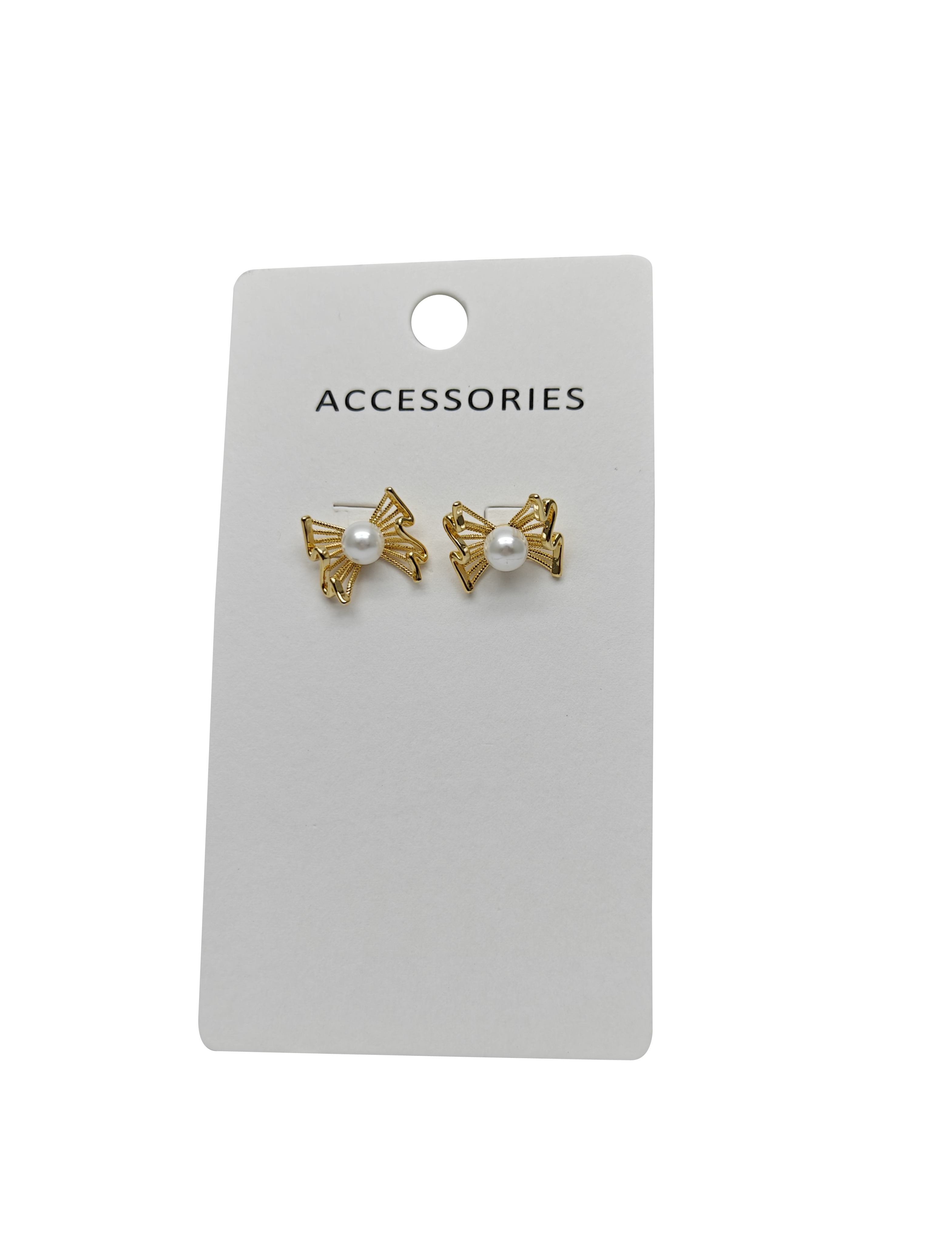 China Women's Gold-Plated Pearl Earrings with Butterfly Design 10mm on sale