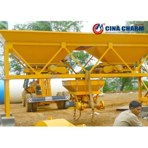 Hopper Weighing Aggregate Concrete Batching Machine , Concrete Production