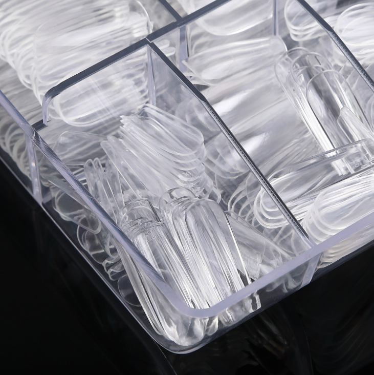 Hot Sale High Quality Customized Label for Nail Salon Shop Nail Tips Half Cover Easy to Operate Press on Nails