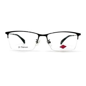 TF3252 Titanium Optical Frame Semi-rimless Square Eye Style