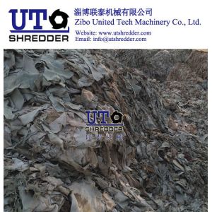 double shaft shredder - scrap leather shredder/ leather cutter/ leather shear/
