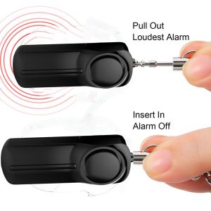 130db Personal Safety Alarms Keychain Self Defense Alarms For Girls Elderly With