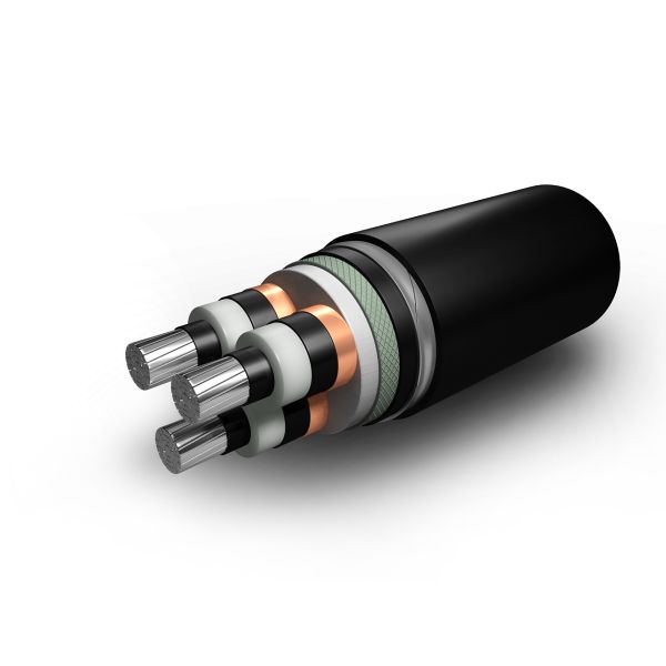 Stranded Conductor Hv Power Cable PVC Jacket 5x6mm2 Underground Electrical Wire