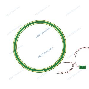 Pancake Slip Ring with PCB-style electric power and signal for robot arms
