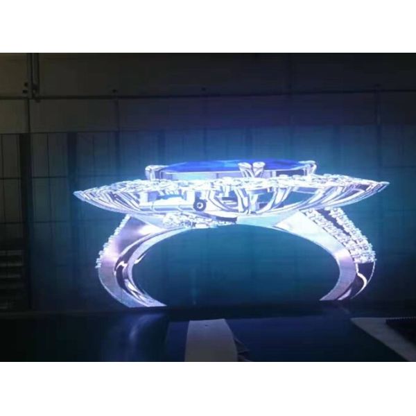 High Brightness P7.8 Transparent Glass Led Screen 281trillion IC 2038