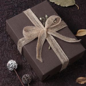 Manufacturer Wholesale paper bag ribbon christmas linen ribbon