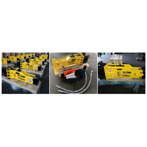 Mini Excavator Rock Hammer Yakai CTHB20 Top Type Hydraulic Breaker For 1.2-3Ton Excavator 3