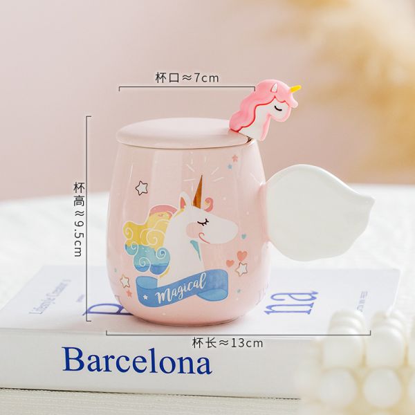 Ceramic Unicorn Mug with USB Heating Base 300ml