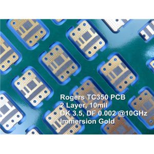 10mil Rogers TC350 Double Sided PCB For Microwave Combiners