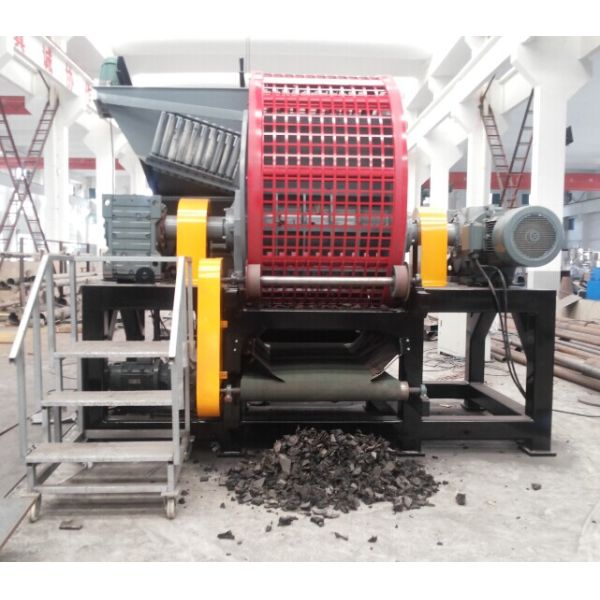 Tire Shredder Exchangeable Bales Tire Crusher Tyre Strip Cutter Tyre Shredding Equipment For Waste Tire Recycling Line