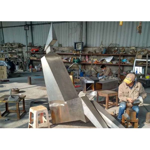 Cube Garden Large Stainless Steel Sculpture Outdoor Metal Art Sculpture