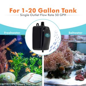 Hydroponics 50gph Oxygen Pump For Fish Bowl