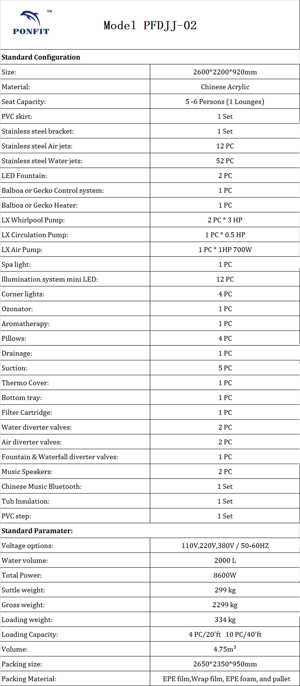 massage hot tubs Outdoor Whirlpool Tub and air jets massage bathtub 52 pcs jets massage