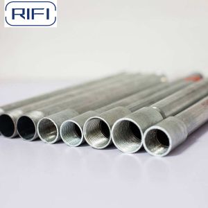 3.75 Meters Length Electrical Tube Rigid Conduit Pipe With Red Plastic Cap And