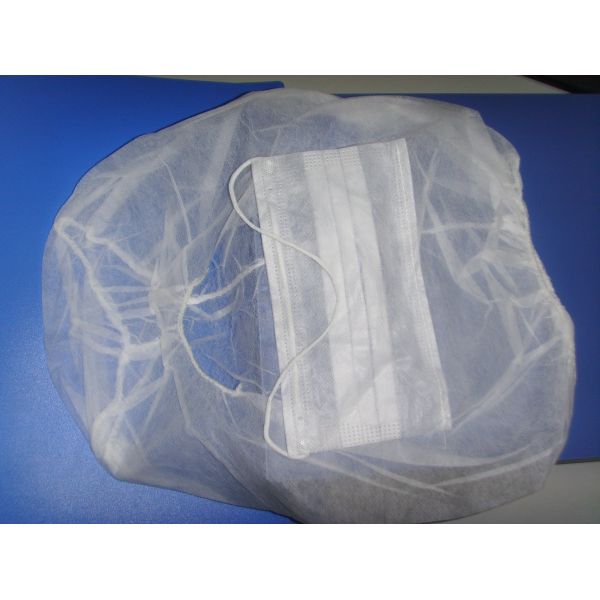 Buy Soft Medical Disposable Hair Caps Hood Astronaut Caps PP Non Woven Material at wholesale prices