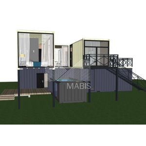 European Style Prefab Container Homes Luxury Fully Assembly 40ft Shipping