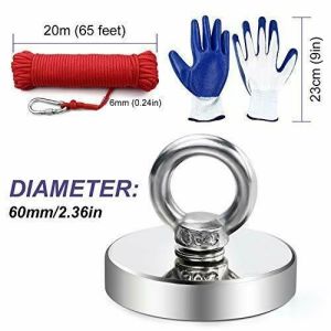 Screw Size M10 Powerful Single Face Fishing Magnet Super Strong Magnetic Fishing