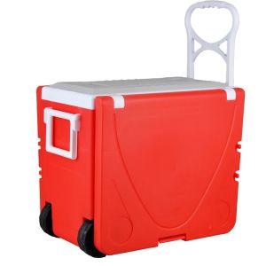 Two Wheeled Collapsible Handcart Picnic Folding Table