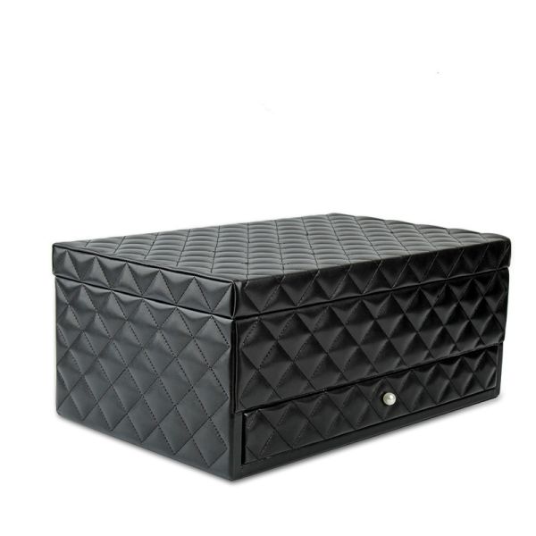 Buy Velvet Leather Travel Jewelry Organizer Box High Gloss Antibacterial at wholesale prices