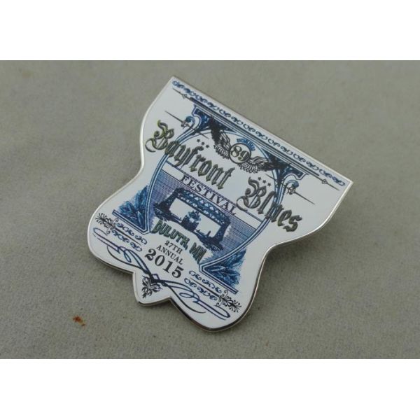 Buy Offset Printing Enamel lapel Pin Die Stamped Imitation 1.75 inch at wholesale prices