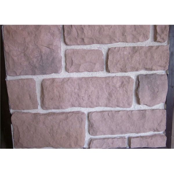 Decorate Fake Stone Wall Tiles , Faux Rock Wall Covering Solid Surface