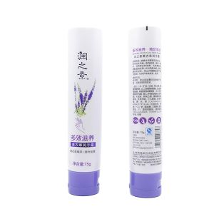 Hand Cream Plastic Packaging Empty Cosmetic Tubes With Flip Top